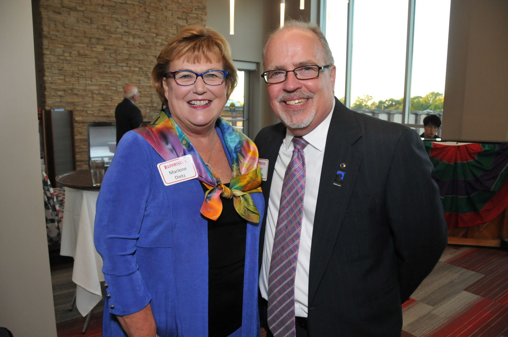 Marlene Dietz, Heartland Community College President Keith Cornille